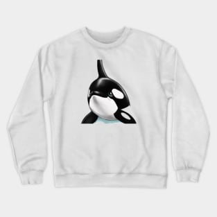 Cute Orca Drawing Crewneck Sweatshirt